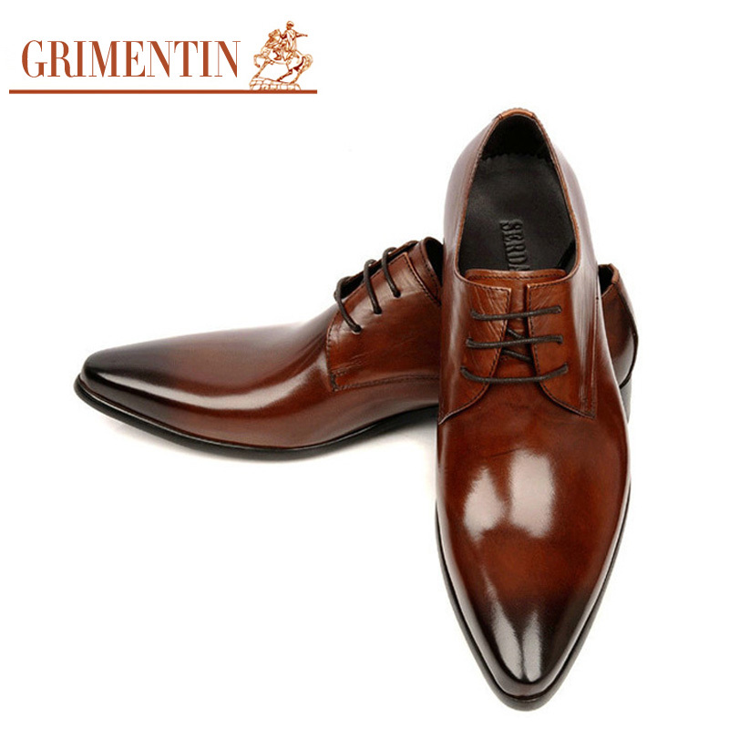 mediakits.theygsgroup.com : Buy Hot Sale Luxury Men Dress Shoes Handmade Genuine Leather Lace Up Black ...