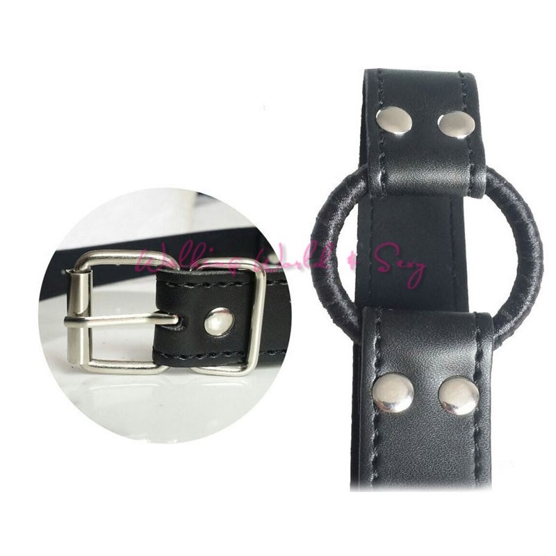 O Ring Open Mouth Gag Oral Fixation Mouth Gaged Leather Gag Sex Bondage Restraints Fetish Slave Gag Erotic Toy For Women Couples (5)