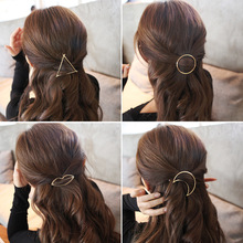 Metal Ponytail Holder with Different shape Hairclips women hair accessories for a half-up hairstyle