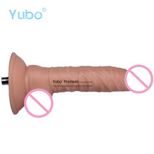 D01 Yubo Premium Sex Machine Dildo Attachments,Realistic Touch Feel Nude Cock,Women Masturbation,6.1 Inches Insertable,Sex Toy