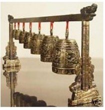 Chinese bronze bells royal rare music free shipping