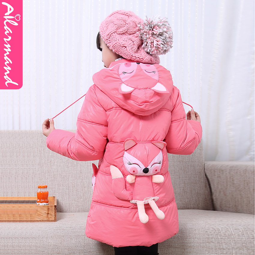 High Quality X-long Children Outerwear Winter For Girls Thickening Cotton-Padded Baby Girl Outerwear & Coats Child Clothing