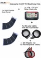 Solarparts 2PCS 50W DIY solar system light weight flexible solar panel MONO solar modules 12V battery