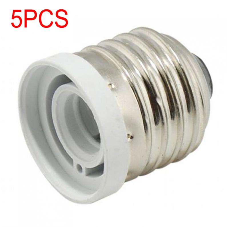 5-pack light bulb socket reducer stadard us medium base e26 to candelabra e12