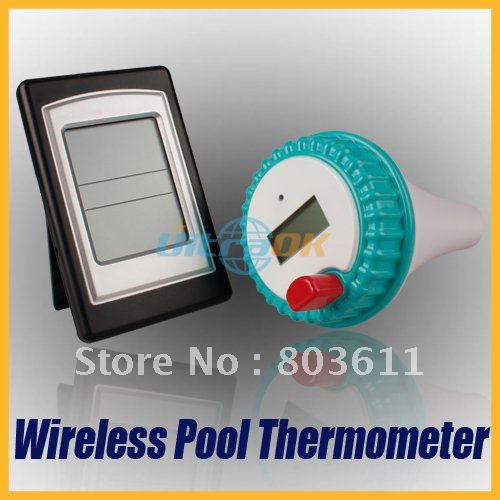Latest Wireless Digital LCD Swimming Pool Bath Spa Temperature Thermometer Transmitter Receiver H51