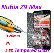 0.26mm 9H Tempered Glass screen protector phone cases 2.5D protective film For ZTE Nubia Z9 Max -5.5inch