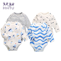 HHTU 2017 New Newborn Baby Clothing Boy Gril Romper Clothes Long Sleeve Infant Product