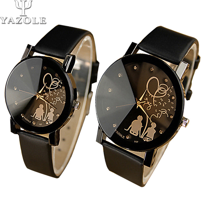 Lovers Watch Women Men 2016 Wristwatches Female Male Clock Quartz Wrist Watch Ladies Quartz-watch Mo