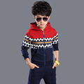 Sports Suits For Boys High Quality Cotton Children Clothing Hat coat Pants 2Pcs Boys Kids Tracksuits