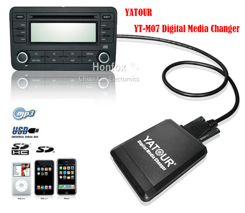 Yatour YT-M07 For Toyota  / Lexus 5+7 big plug series 98-05 iPod / iPhone / USB / SD / AUX All-in-one Digital Media Changer