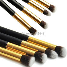 1Set 4pcs Professional Eye brushes set eyeshadow Foundation Mascara Blending Pencil brush Makeup tool Cosmetic Black