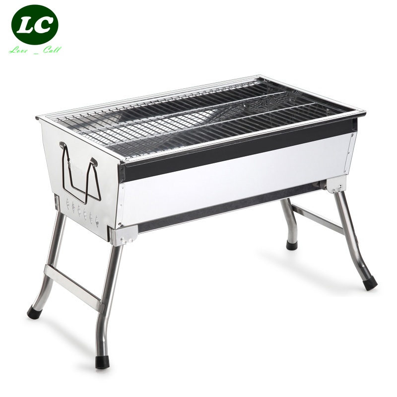 free shipping BBQ Grills PORTABL CHARCOAL BBQ GRILLStainless steel