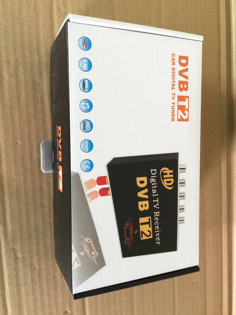 dual antenna High Speed Car HD DVB T2 Mobile cars Digital TV Turner Receiver auto tv
