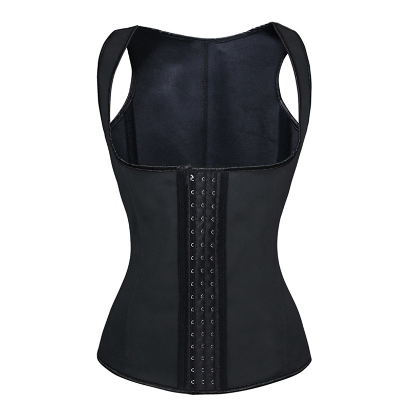 Image of Sexy women Vest Latex waist training corset Steel Boned Underbust Corsets Body Shapewear Bustier cincher corselet