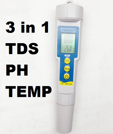 Digital PH Meter TDS Tester temperature Water Quality Multi-parameter 0.01 for Aquarium Fishing Monitor Acidometer