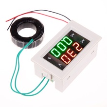 E#TN LCD Digital Voltmeter Ammeter AMP Current Voltage Meter Panel Black Free Shipping