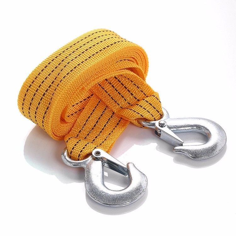 3 Tons Car Tow Rope Cable Towing Strap With Hooks For Emergency Heavy Duty (10)