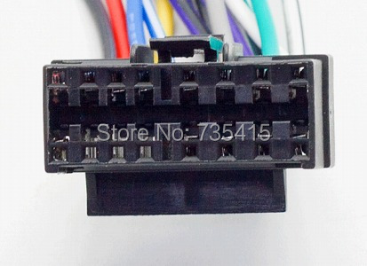 Coche de Radio estéreo Más reciente Jvc Kd-R871bt 16 pines arnés de cableado Telar ISO 2017 Modelos
