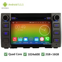 Quad Core WIFI Android 5.1.1 1Din 8″ FM BT 1024*600 Car DVD Player Radio Stereo PC Audio Screen GPS For Toyota Tundra 2014 2015