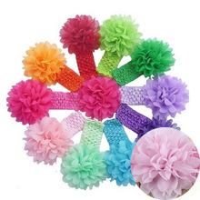Baby Chiffon Flower Hairband Hair Accessories Baby Girls Lace Headband Infant Girl Hair Weave Band Childern
