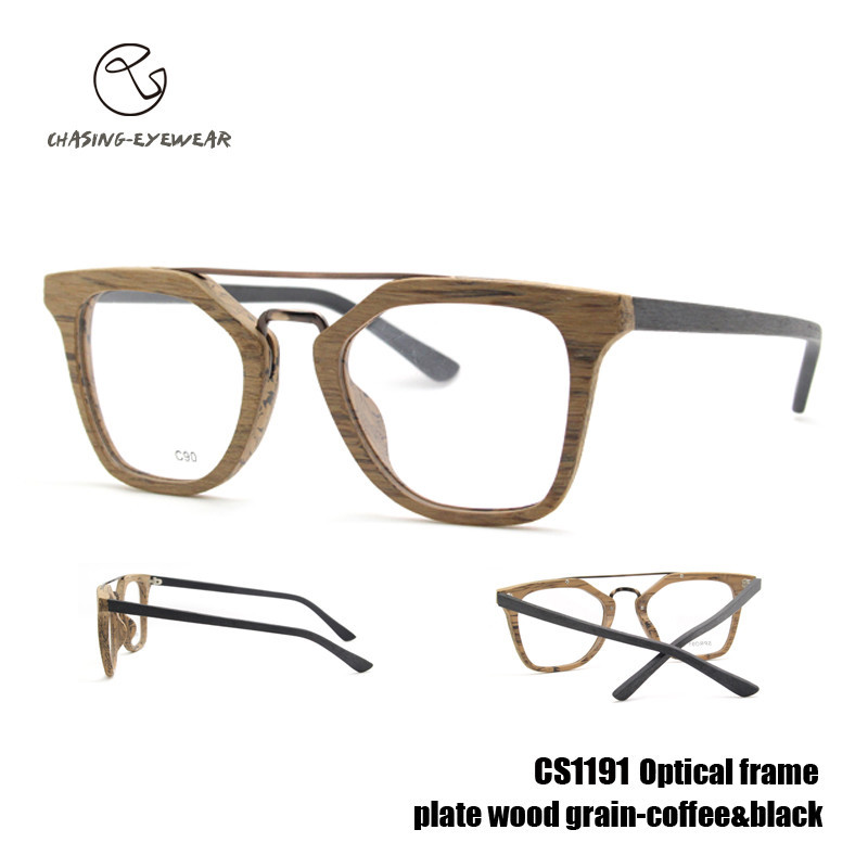 CS1191 optical frame-coffee&black