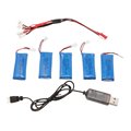 5PCS Hubsan X4 Hubsan H107L H107C H107D 3 7V lipo 500mah battery Wltoys Mini Quadcopter Charger