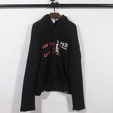 Vetements Hoodie Promotie-Winkel voor promoties Vetements Hoodie op ... VETEMENTS 2018 Een Hoodies Man Fashion Runway Designer Stijl Trui Hoodie Brief Gedrukt Sweatshirt Katoen Trui 1230
