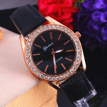 2014 new fashion belt luxury brand models Women Dress Watch GENEVA essential