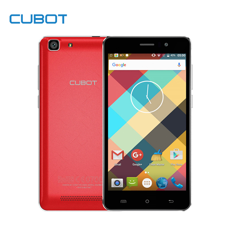 Оригинал Cubot Радуга 5.0 Дюймов HD Экран Смартфона 1 ГБ RAM + 16 ГБ ROM Сотовый Телефон Android 6.0 MTK6580 Quad Core Мобильный Телефон