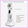  Home use 7 in 1 ultrasonic 4 colors led light therapy photon rejuvenation acne treatment