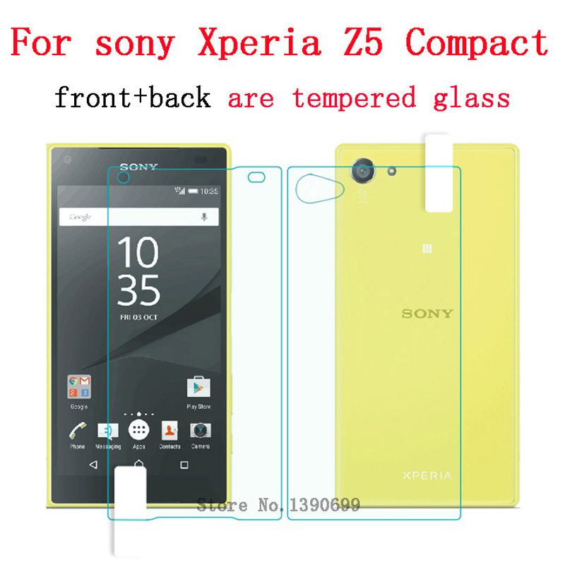front back tempered glass for sony xperia z5 compact mini screen protector explosion proof front back tempered glass for sony xperia z5 compact mini screen protector explosion proof
