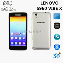 Free Shipping Original Lenovo VIBE X S960 Cell Phone MTK6589 Quad Core 2GB RAM 16GB ROM 5″ 1920×1080 Android 4.4 WCDMA In Stock