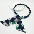 Fashion Bohemia Necklace New Arrival Totem Print Green Fabric Clother Maginc Short Choker Necklace Handmade Jewelry