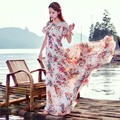Summer New Upmarket Fashion Temperament Super Sweet Fairy Princess Cake Big Pendulum Fairy Long Dress