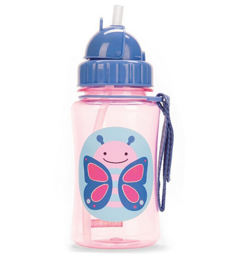 7 Styles Children Mamadeira Cartoon Animal Straw Cup Baby Water Drinking Cups My Bottle Kids Leak Proof Sports Bottles 2015 New      