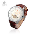 Orkina Luxury Brand Wristwatches Big Dail Men Automatic Mechanical Watches Leather Strap Watch Gift For Men