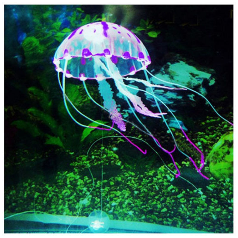5.5 Glowing Effect Aquarium Artificial Jellyfish Ornament Fish Tank Decoration