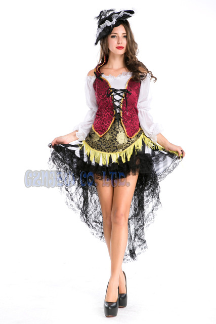 adult women Viking Pirate Queen witch Fancy Dress queen of Halloween for womens Cosplay Costume party Outfit