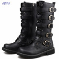 Big size 37 44 45 New 2017 Autumn Winter Men s Knee high Fashion Punk rock