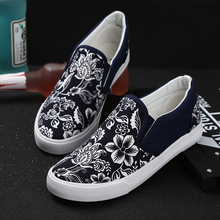 new 2015 men slip on sneakers low top canvas shoes 3 colors black blue red men