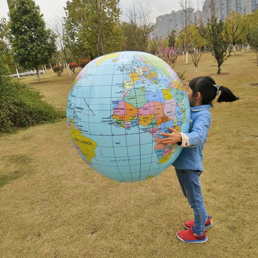 world globe beach ball