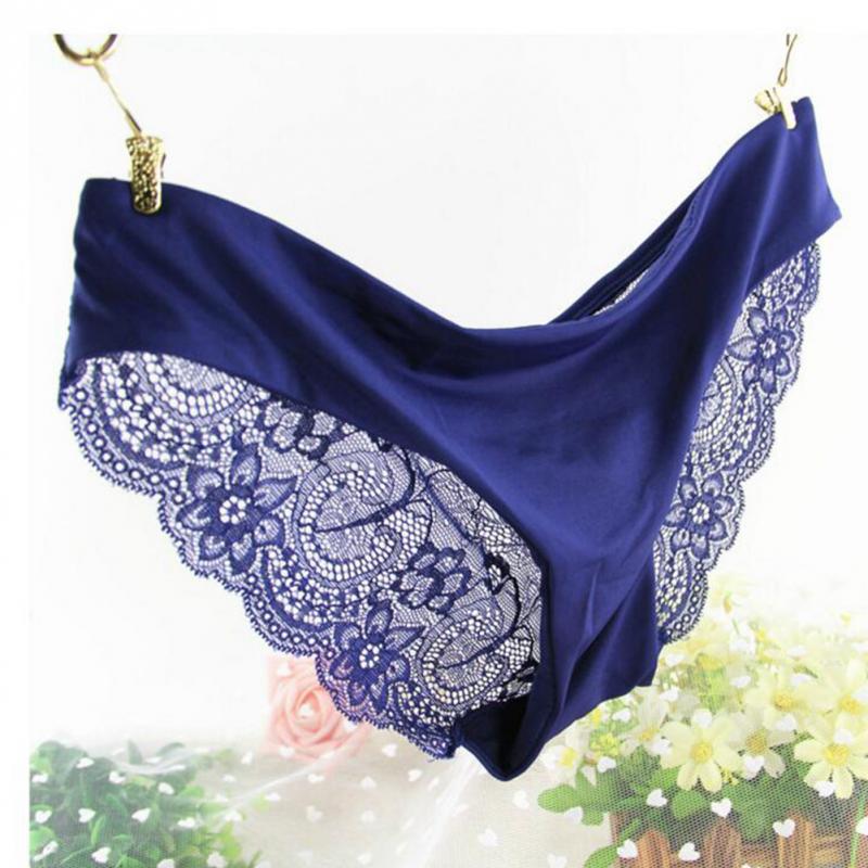 2019 Hot Sale L Womens Lace Panties Seamless Cotton Breathable Panty Hollow Briefs Plus Size