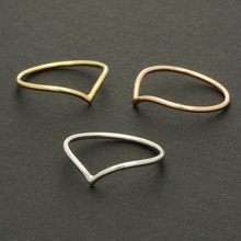 2014 new Fashion silver ring 18k Wire Chevron Knuckle Rings “V” Shape Midi Ring Free Shipping wholesale 10pcs/lot