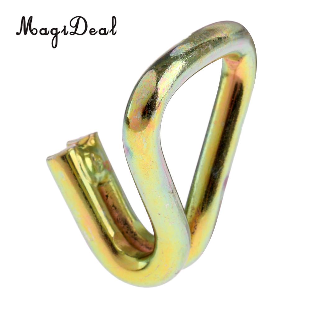 4 Pieces Universal 1inch Ratchet Tie Down Strap End Trailer Claw Dual J Hooks Replacement 850kg