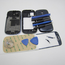 Blue Original Replacement Parts for samsung galaxy s3 mini  i8190 housing full set Cover Carcase case S3 mini Accessories