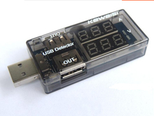 2015 newest Black color  OLED USB Current Voltage Tester USB Voltmeter Ammeter Detector Double Row Shows New  DROPSHIPPING 0036