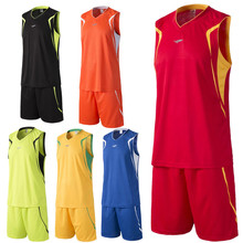 2016 new arrival men’s breathable basketball training Jersey sets blank sport running t-shirt uniforms tracksuit throwback print