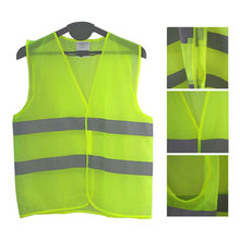 Reflective vest, working clothes provides high visibility day & night for running, cycling, walking etc. warning safety vest