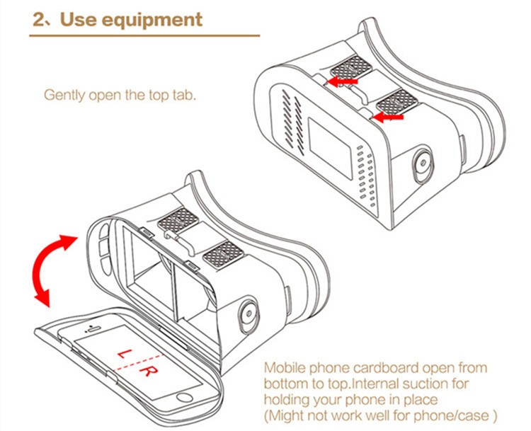 2016 New VR Self-Model Polarized Google Oculus Rift Cardboard Virtual Reality DK2 Gear 3D Glasses for 4.0-6.0 inch Smartphone (26)