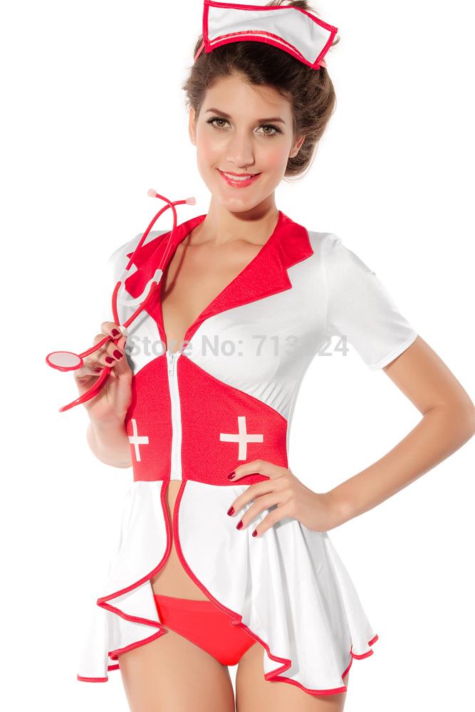 2015 New Women Fashion Sexy Pin Up Nurse Costume Lwb8055 Free Shipping 2436